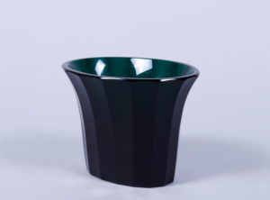 Jugendstil-Vase, Entwurf Josef Hoffmann (1870, Pirnitz - 1956, Wien), Ausführung Meyr's Neffe für Wiener Werkstätte, um 1916