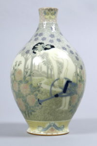Jugendstil-Vase, Sèvres, Dekor Edouard Frédéric Ballanger (tätig 1902-1912), um 1910, H
25,5cm