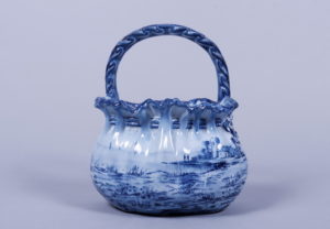 Jugendstil-Henkelkorb, Emile Gallé, Nancy, Ende 19.Jh., 22,5x19,12cm
