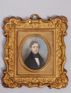 Carl Ferdinand Stelzner, Miniatur, Gouache/Elfenbein, 6x4,5cm, Zuschlag: 1000,-€